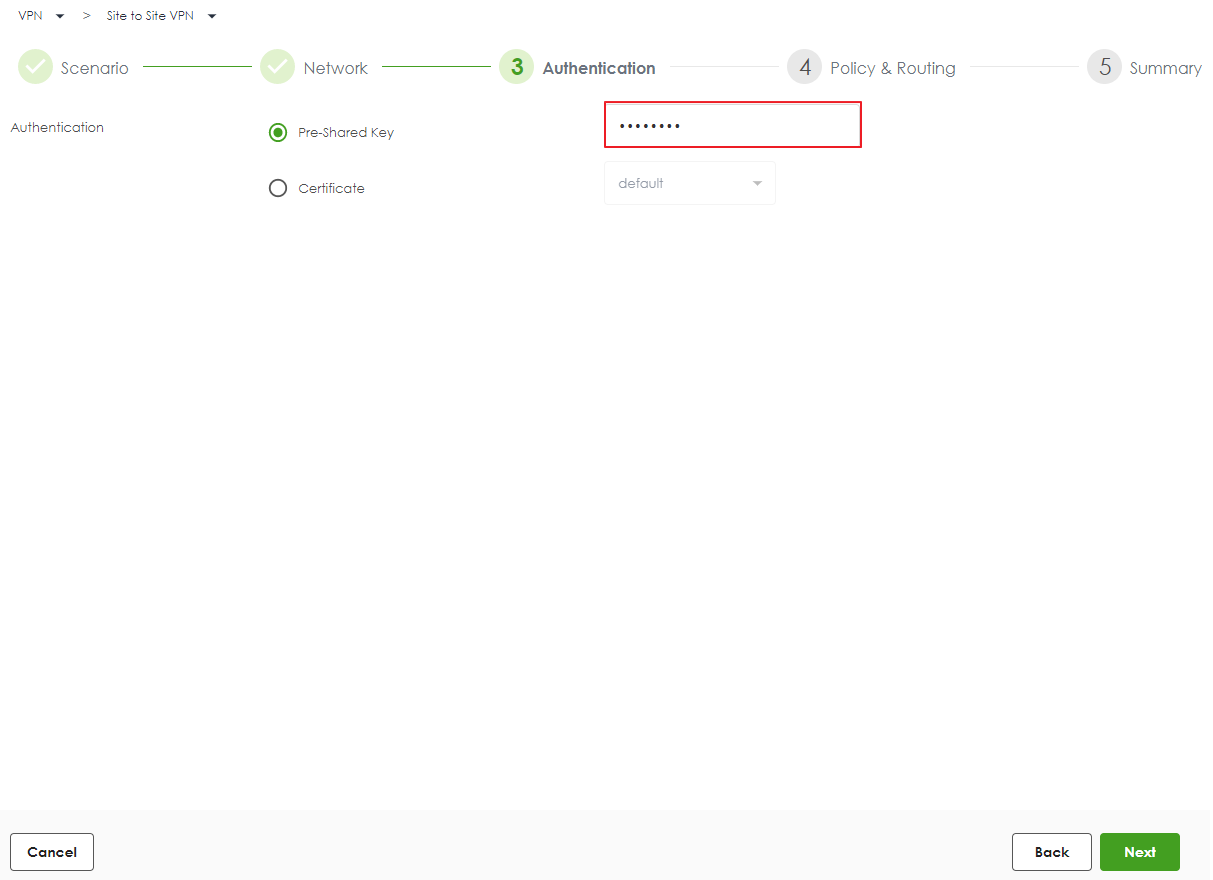 USG FLEX H Series Firewall Configurer le VPN IPSec site à site sur