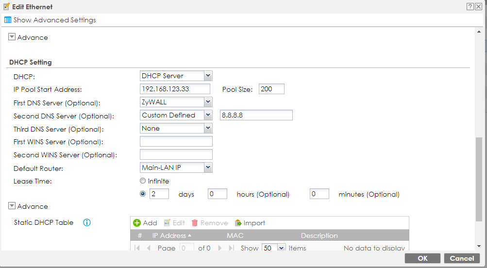 Firewall Configure a DNS Server [Zywall/Local DNS or Google DNS