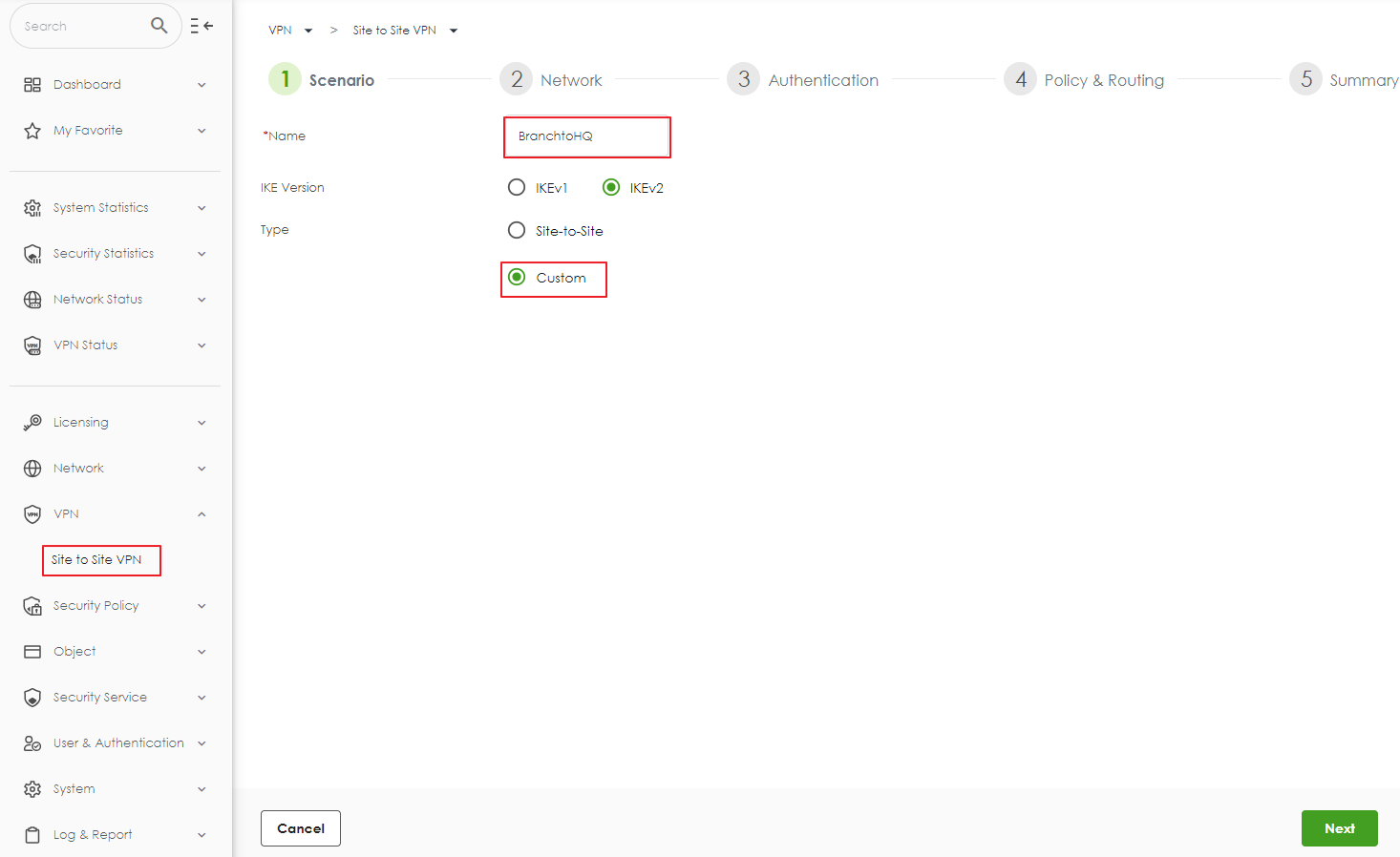 USG FLEX H Series [Firewall] - Настройка IPSec Site-To-Site VPN на  брандмауэре USG FLEX H Series с динамическим IP – Zyxel Support Campus EMEA