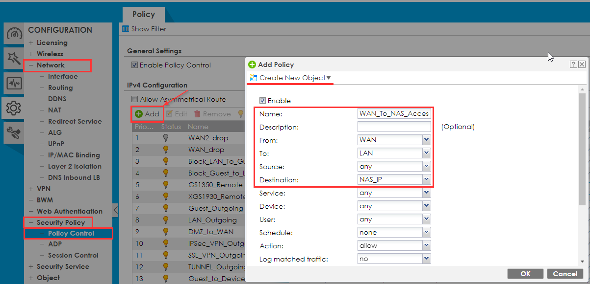 Zyxel Firewall Port Forwarding [NAT] - Configure Virtual Server (Port ...