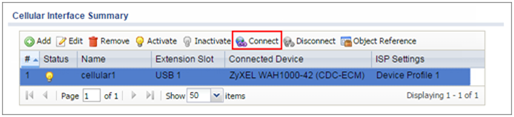 Connectivity method is Nailed-Up