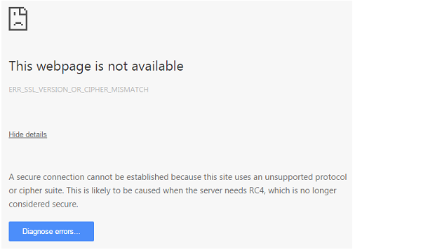 Hvorfor er ZyWALL / USG-serien Security Gateway GUI utilgjengelig via  Google Chrome nettleser? – Zyxel Support Campus EMEA, image size:1350x612