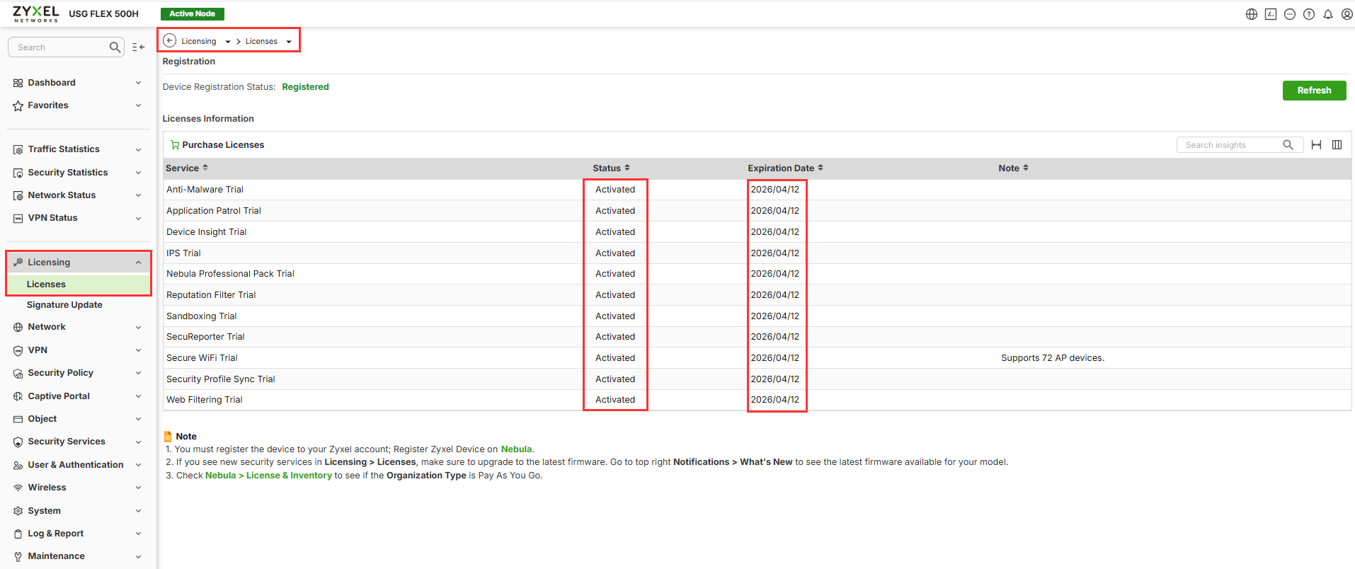 How to Check Your License Status and Expiration Date – Zyxel
