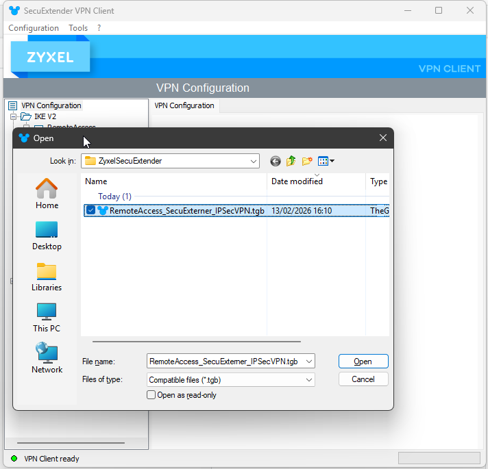 Zyxel VPN SecuExtender - if certificate expired in Nebula Firewall