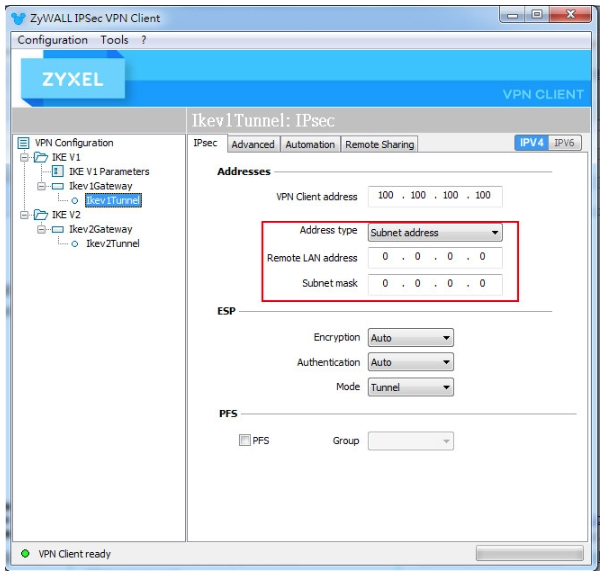 ipsec vpn client