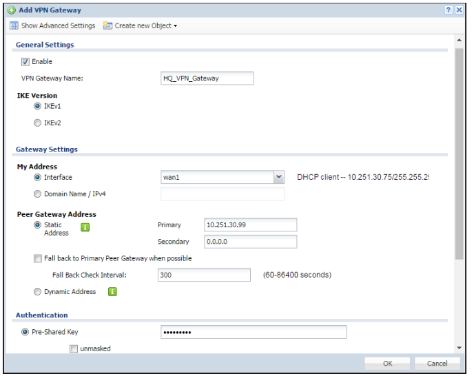 VPN - Configure IPSec site-to-site VPN using VTI – Zyxel Support Campus ...