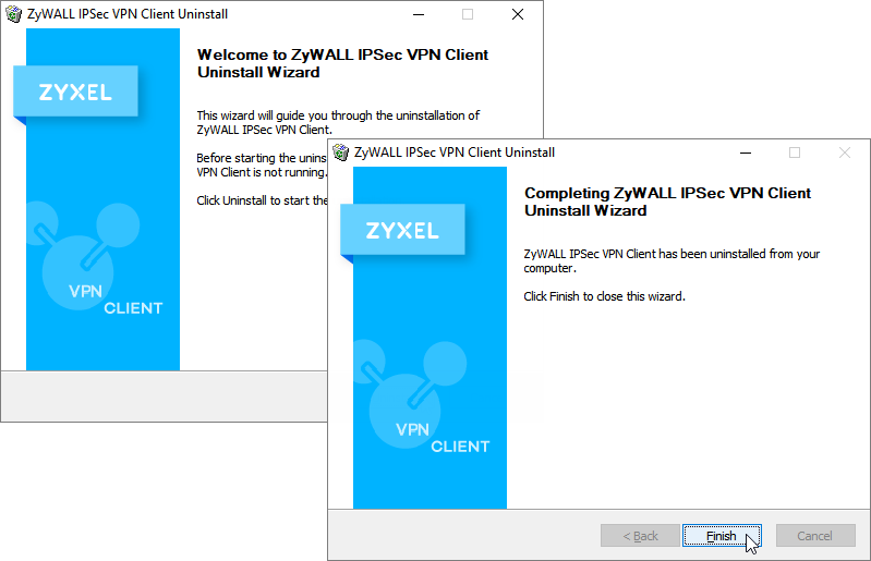 Reinstallation of the Zyxel IPSec VPN client – Zyxel Support