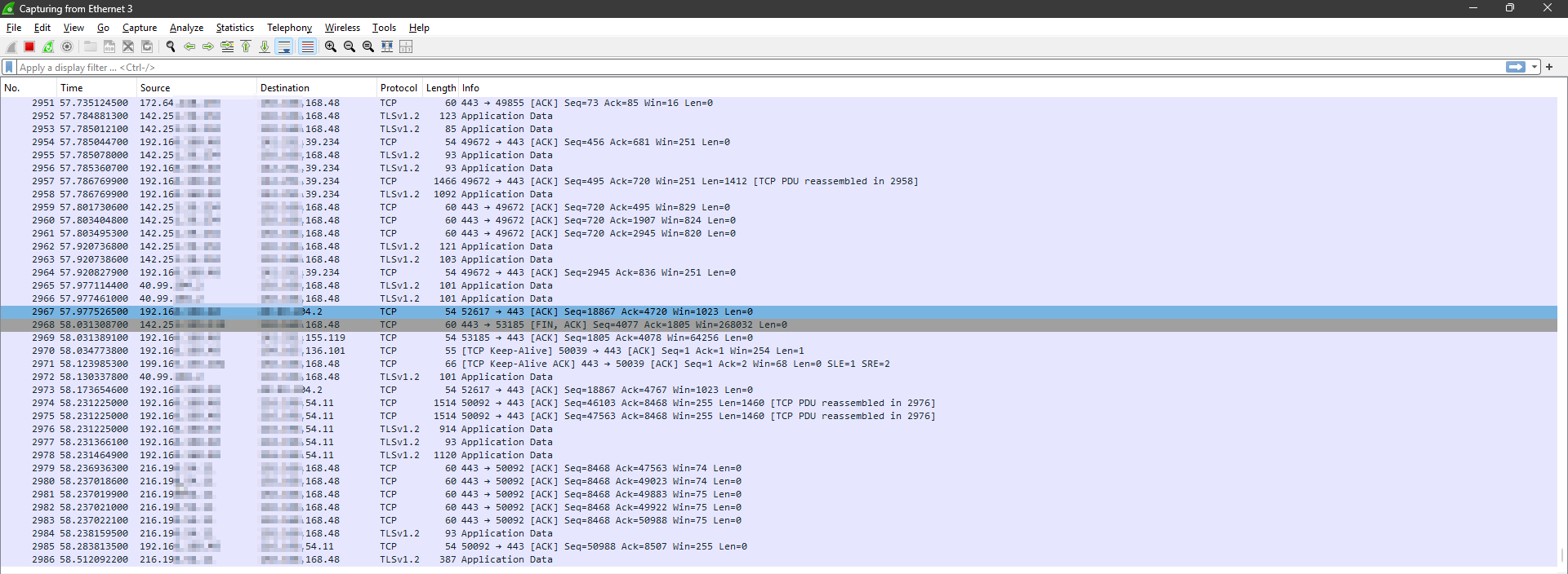 Start Capturing Packets