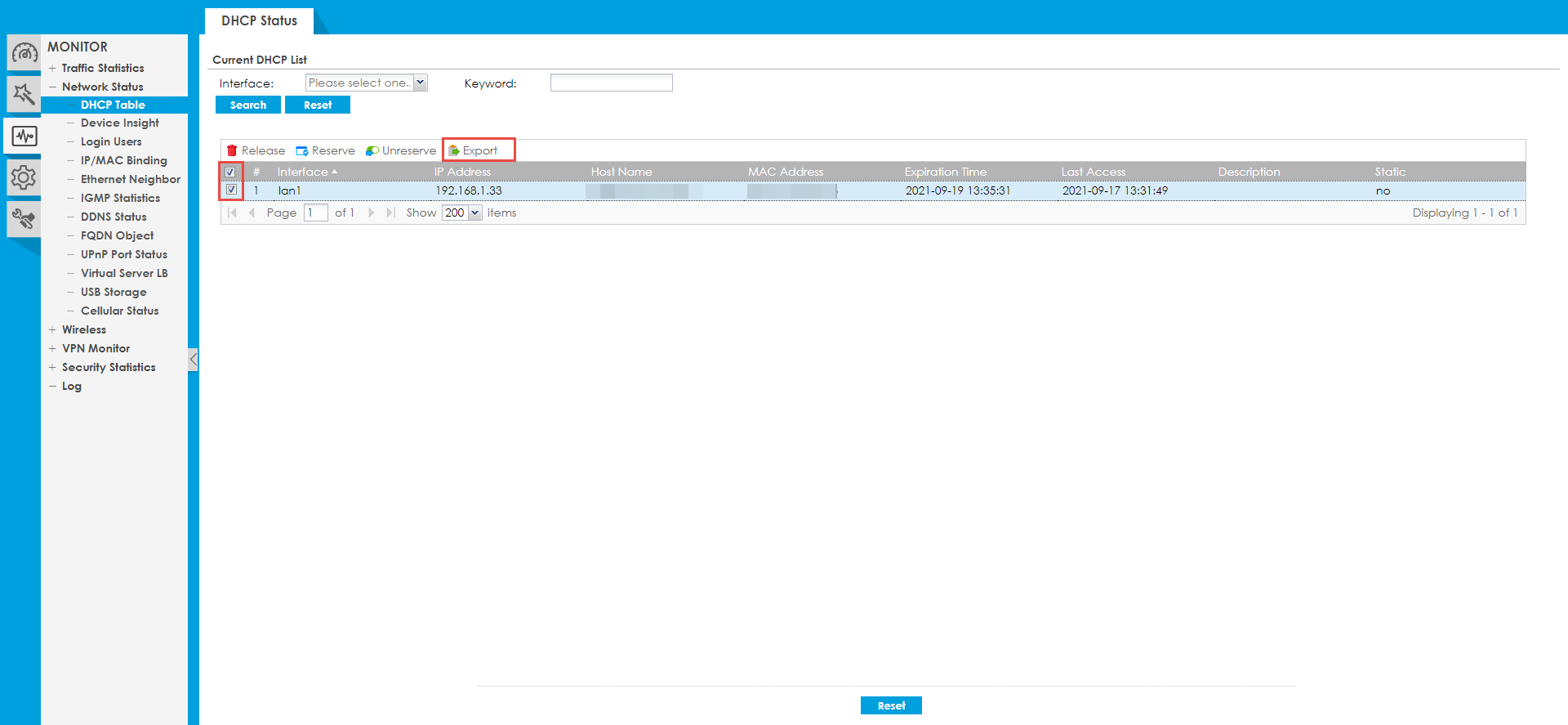 New usage of DHCP Table in USG FLEX/ATP/VPN Series – Zyxel Support ...