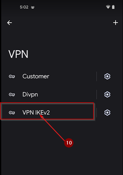 Configure uma VPN no Android 5 e superior